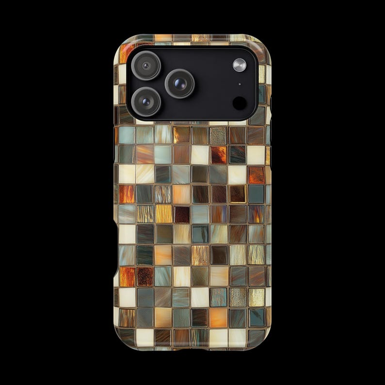 Boho Mosaic Tile iPhone Magsafe Case: Elegant Colorful Glass-Tile Design ,Tough Protective Cover for iPhone 17 /16 /15 /14 /13 /Pro /Pro Max image 8