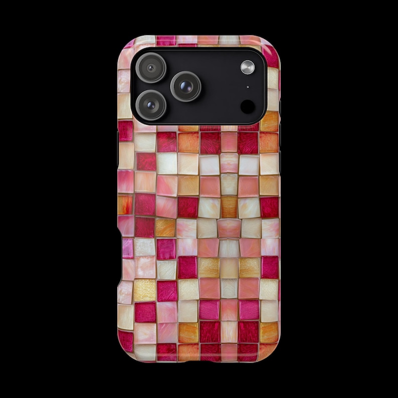 Boho Mosaic Tile iPhone Magsafe Case: Elegant Colorful Glass-Tile Design ,Tough Protective Cover for iPhone 17 /16 /15 /14 /13 /Pro /Pro Max image 11