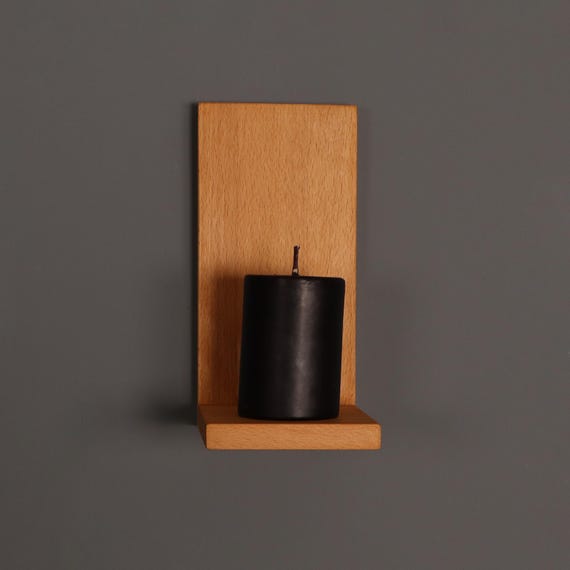 Wandkerzenhalter aus Holz: Bauernhaus Wanddekoration