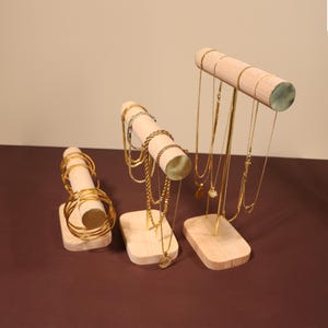 BELINA Bracelet Holder, Wooden Jewelry Display Stand, pendant holder