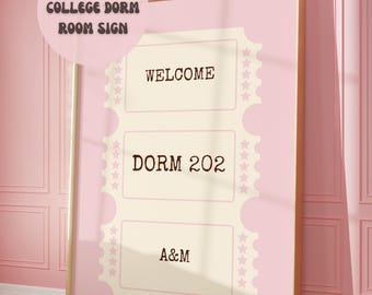 Dorm Door Sign: Dorm Decor, College Wall Art (Digital Download)