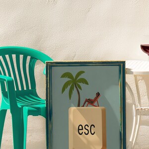 Funny Office Gifts: Escape Key Poster, Geeky Home Decor, Home Office Art (Matte Print) image 14