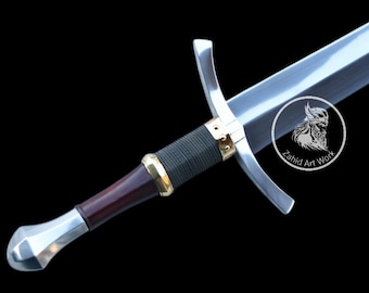 Hand Forged Medieval Longsword Replica | High Carbon Steel, 39 Inch