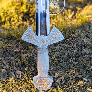 Handgeschmiedetes Wikingerschwert Custom Mittelalterliches Langschwert | Handgefertigte Wikinger Replik Geschenk für Ihn | Trauzeugen Geschenk | Geburtstags- & Jubiläums-Schwert