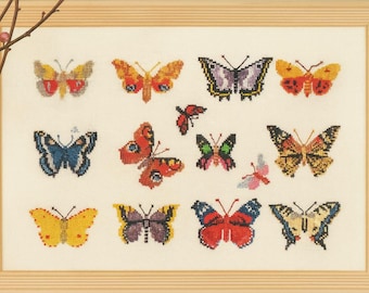 Butterfly Cross Stitch Pattern | Colorful Nature-Inspired Embroidery | PDF Pattern | Instant Download