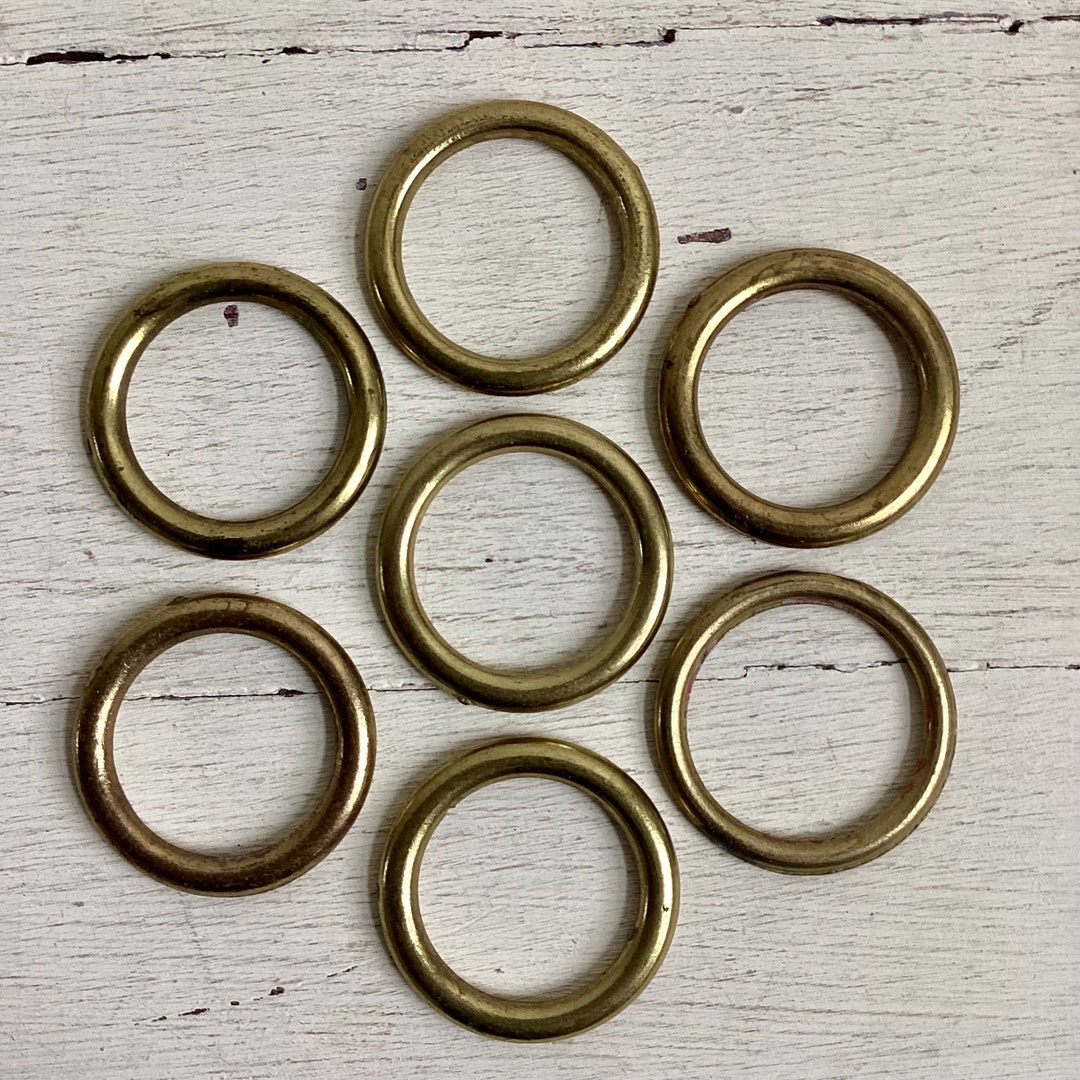 64 Vintage Brass Drapery Rings - Etsy