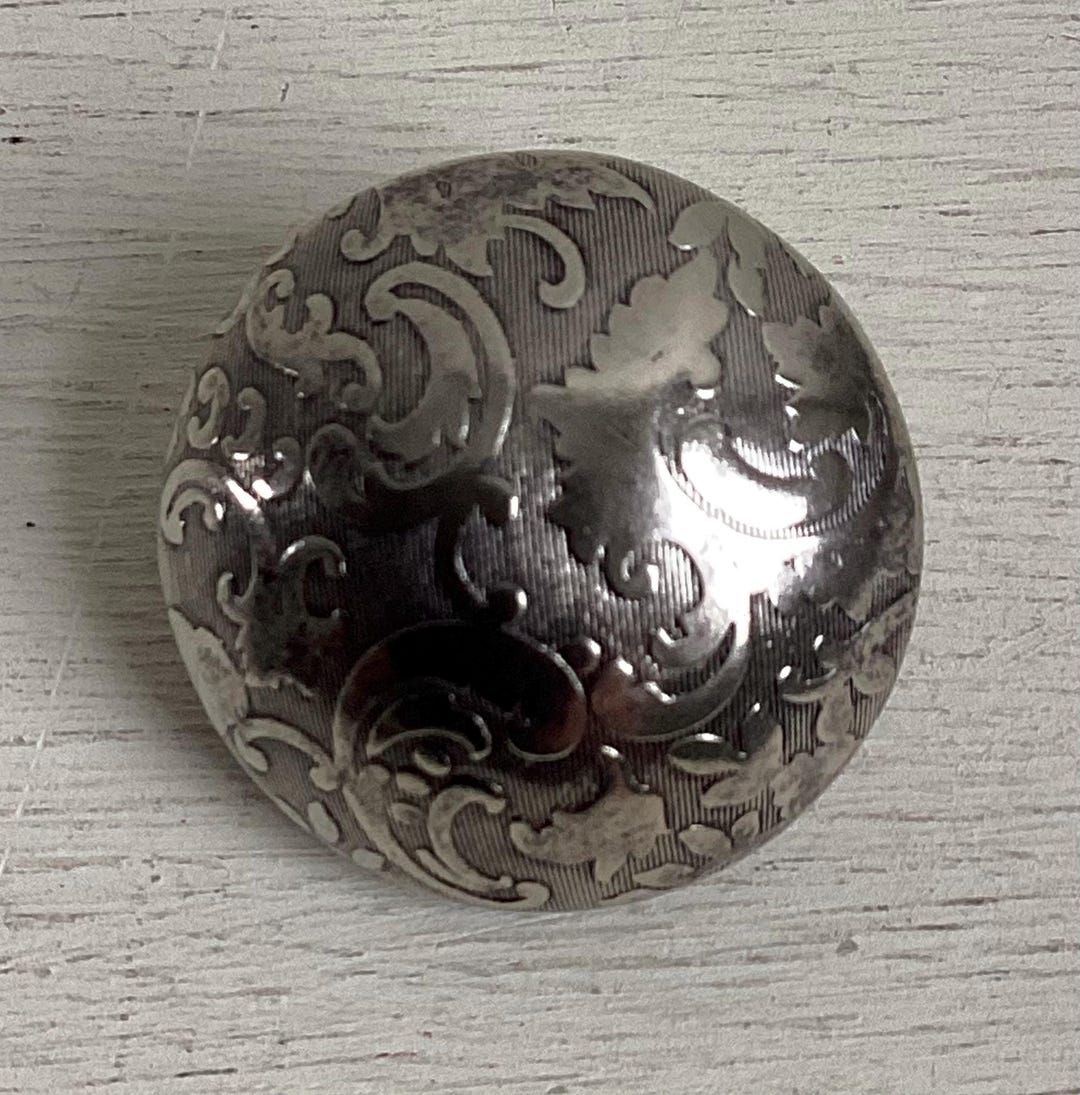 22 Vintage Silver Buttons - Etsy