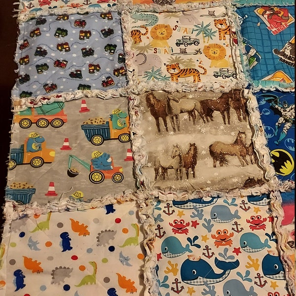 Child Rag Quilt Etsy