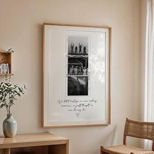 Personalised Photo Booth Strip Print – Custom Photo Strip Keepsake, Anniversary Gift, Wedding Gift, Couple or Family Photo Print