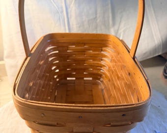 Vintage Longaberger Spring Fixed handle basket