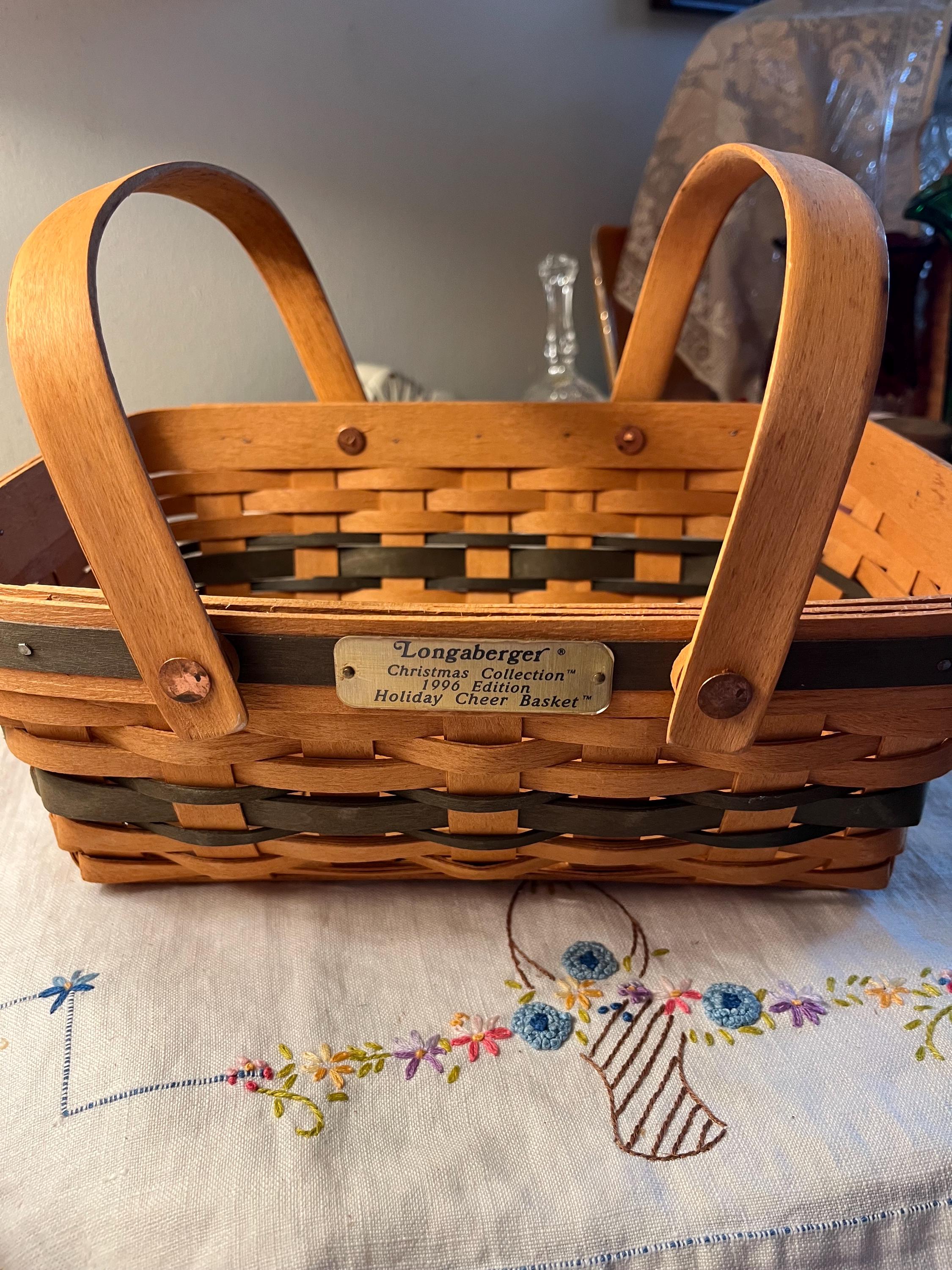Christmas Longaberger Basket 1996 - Etsy