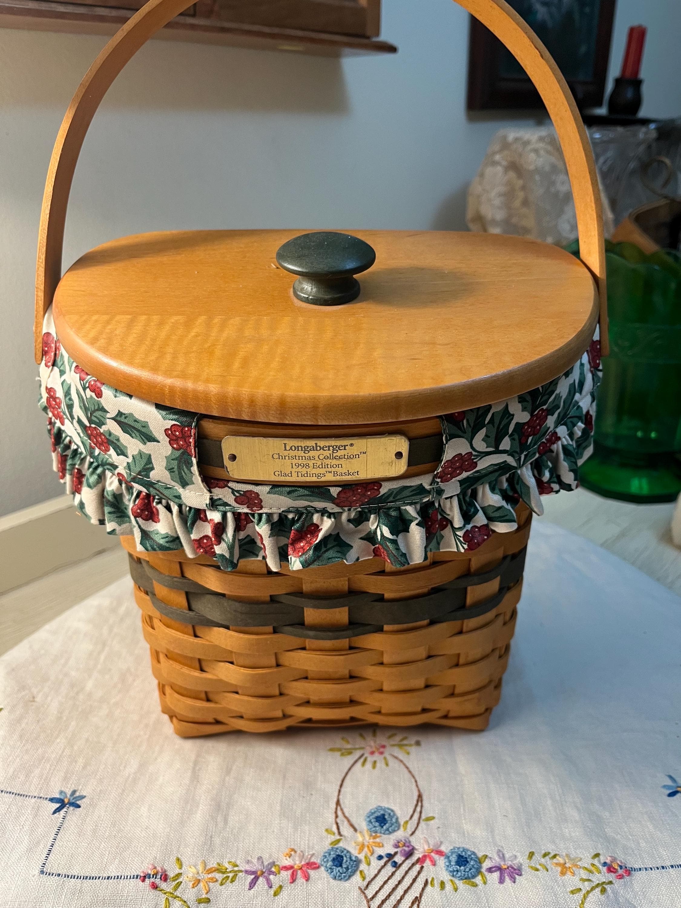 Vintage 1998 Longaberger Christmas Collection “glad Tidings