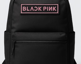BLACKPINK Embroidered Patch Backpack – K-Pop Fan Merch