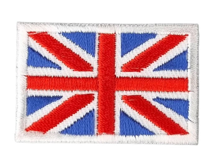 British Flag Patch – Union Jack Embroidered l Iron-On l Saw-On l  Applique for DIY Crafts l Apparel & Accessories
