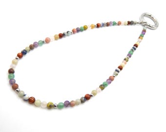 Lightweight Gemstone Beaded Phone Charm | Handmade Colourful Bead Phone Wrist Strap | Dainty Aesthetic Phone Charm | Phone Gift for Women