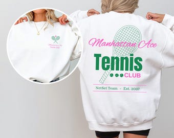 Custom Tennis Team Sweatshirt Tennis Player Sweatshirt Tennis Team Shirt Personalized Tennis Player Gift Game Day Shirt Tennis Lover Gift