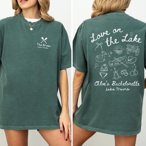 Lake Bachelorette Shirts, Custom Camp Bachelorette Party Shirts, Hiking Themed Girls Trip Tees, Boat Bachelorette Shirt, Camping Bach Gifts bild 7