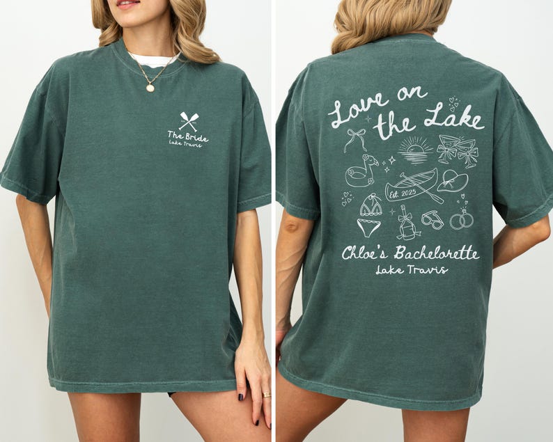 Lake Bachelorette Shirts, Custom Camp Bachelorette Party Shirts, Hiking Themed Girls Trip Tees, Boat Bachelorette Shirt, Camping Bach Gifts bild 7