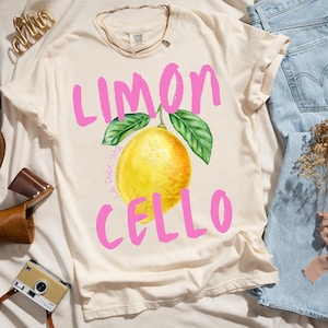 T-shirt limoncello, verfrissend grafisch shirt citroen, Italiaans zomershirt, cadeau voor citroenliefhebbers, vakantie-T-shirt Italië, cocktailshirt