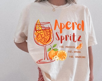 Aperol Spritz Last Supper T shirt, Aperol T-shirt, Italian Cocktail, Drinking Joke •Gift for Her, Italian Shirt Womens, Summer T-shirt