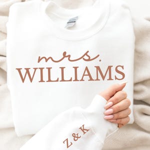 Aangepaste verlovingscadeau toekomstige mevrouw sweater nieuwe mevrouw sweater bruid sweater bruid ronde hals huwelijksreis outfit bruid trui