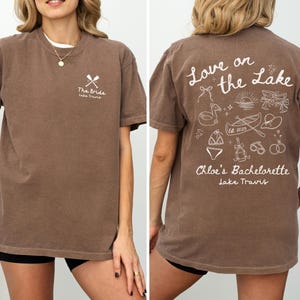 Lake Bachelorette Shirts, Custom Camp Bachelorette Party Shirts, Hiking Themed Girls Trip Tees, Boat Bachelorette Shirt, Camping Bach Gifts bild 4