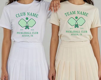 Maglietta da pickleball personalizzata, maglietta della squadra di pickleball, regali per giocatori di pickleball, maglietta da pickleball da donna, maglietta da pickleball personalizzata