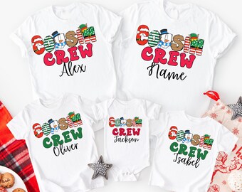 Personalisierte Weihnachten Cousin Crew Shirt-Retro Cousin Crew Kleinkind Shirt-Groovy Cousin Crew T-Shirt-Retro Kinder Shirt-Cousin Crew Strampelanzug