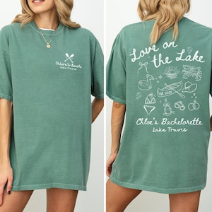 Lake Bachelorette Shirts, Custom Camp Bachelorette Party Shirts, Hiking Themed Girls Trip Tees, Boat Bachelorette Shirt, Camping Bach Gifts bild 6