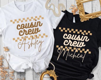 Cousin Crew Shirts, passende Cousin Shirts, Cousin Shirts für Kinder, Familie Cousin Geschenk, Erwachsene Cousin Shirts, benutzerdefinierte Cousin Crew Shirts