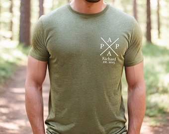 Personalized Father Shirt, Custom Dad Shirt, Fathers Day Gift, New Dad Shirt, Gift for Grandpa, Personalized Dad T-shirt