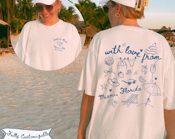 Custom Beach Club Bachelorette Shirt, Coastal Themed Bachelorette Party Shirt, Miami Bach Club Tshirt, Bridal Party Shirt, Bridesmaid Gift