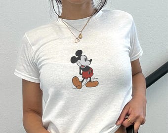 Camiseta retro de Mickey Disney para bebé, camiseta clásica de Mickey para bebé, camiseta de Mickey Mouse estilo Y2K de los 90