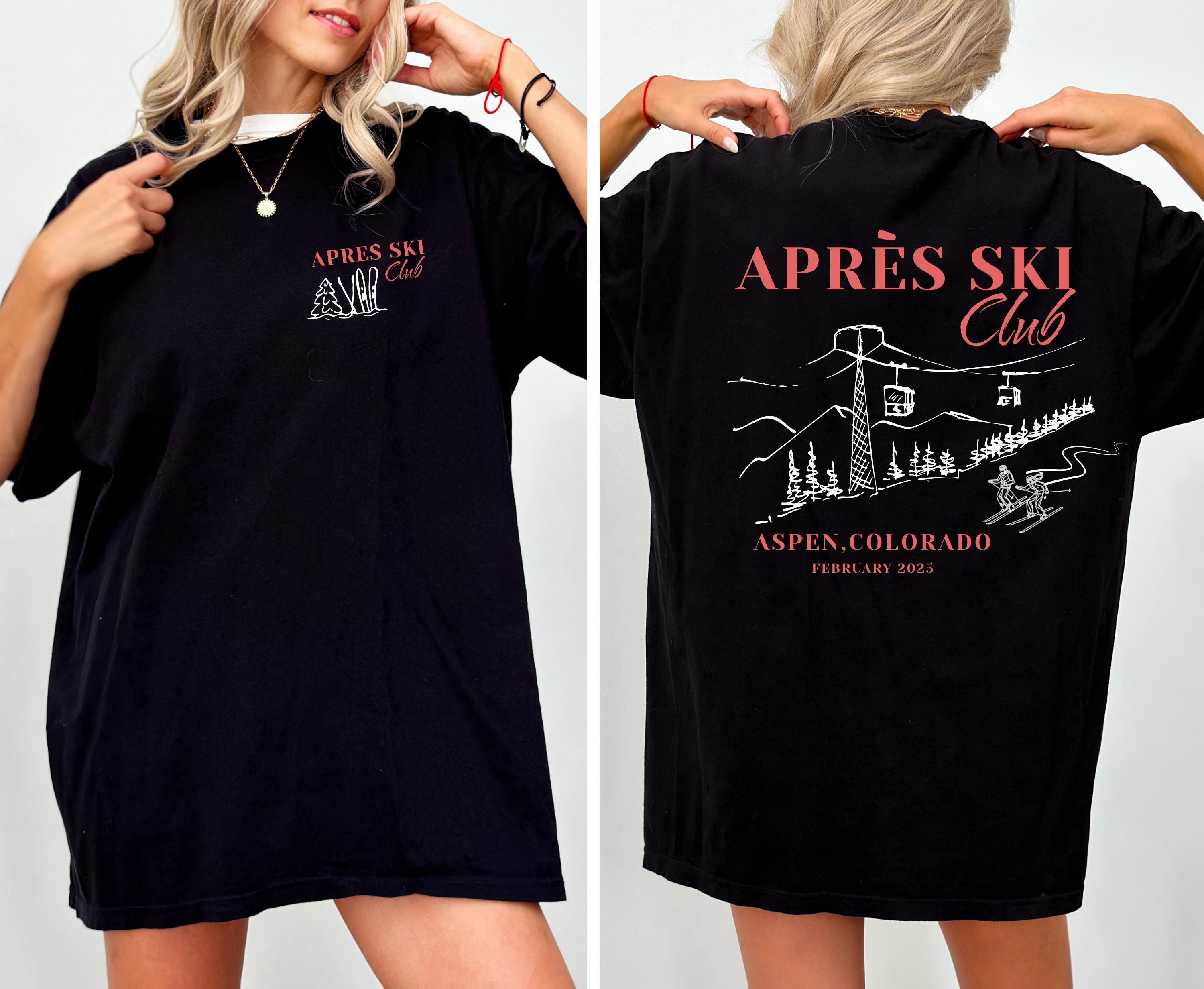 Apres Ski Social Club Shirt | Comfort Colors Custom Location Winter ...