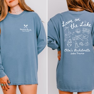 Lake Bachelorette Shirts, Custom Camp Bachelorette Party Shirts, Hiking Themed Girls Trip Tees, Boat Bachelorette Shirt, Camping Bach Gifts bild 2