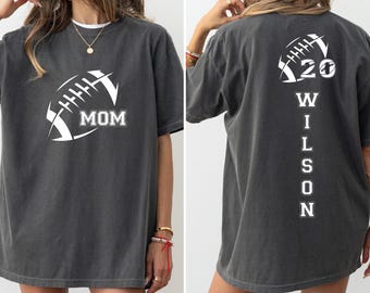 Custom Name and Number Football Player Shirt, Football T-shirt, Mom Football Shirt, Custom Team Name Shirt, High School Football Tee
