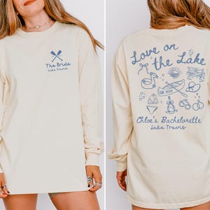 Lake Bachelorette Shirts, Custom Camp Bachelorette Party Shirts, Hiking Themed Girls Trip Tees, Boat Bachelorette Shirt, Camping Bach Gifts bild 5