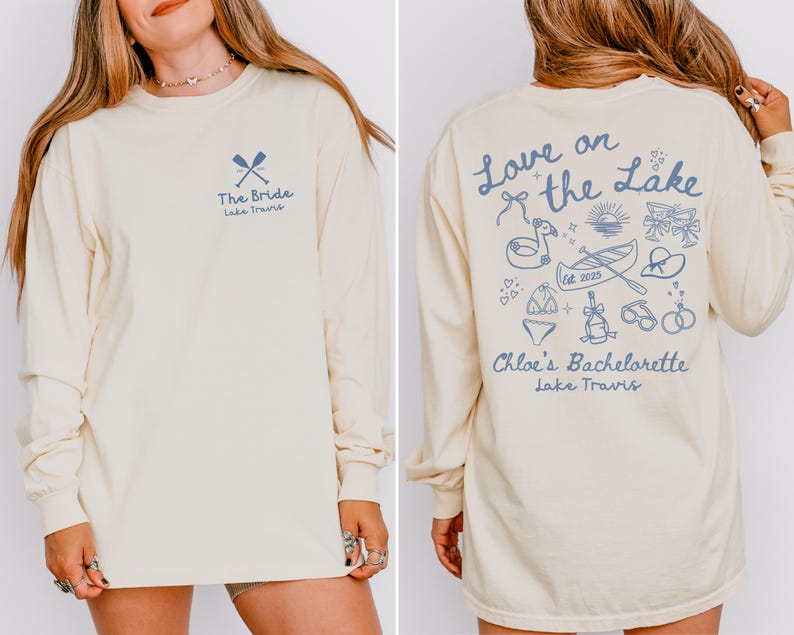 Lake Bachelorette Shirts, Custom Camp Bachelorette Party Shirts, Hiking Themed Girls Trip Tees, Boat Bachelorette Shirt, Camping Bach Gifts bild 5
