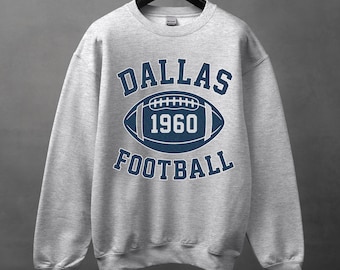 Dallas Football Vintage Style Sweatshirt Dallas Football Sweatshirt Cowboy Sweatshirt Dallas Sweatshirt Football Sweatshirt Dallas Fan Gift