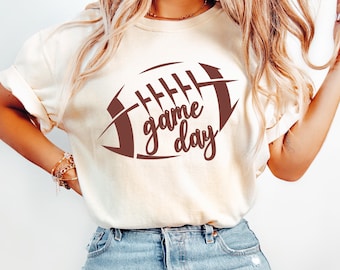 Comfort Colors® Football Season Shirt, Football Mama T Shirt, Football Game Day T-Shirt, Football Fall Season Tee