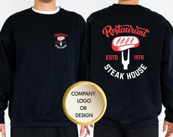 Custom Logo Sweatshirt or Hoodie Personalized Team Shirts Small Business Custom Logo Real Estate Sweatshirt Team Staff Logo Sweatshirt