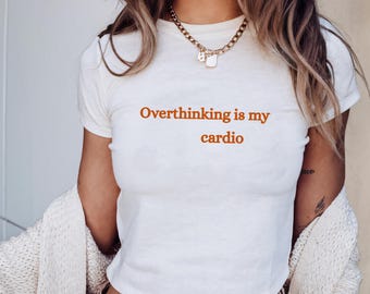 Camiseta para pensadores excesivos, divertida, para concienciar sobre la ansiedad, de salud mental, para pensadores excesivos, para bebé.