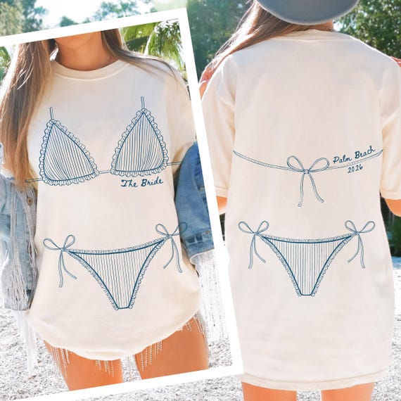 Personalized Bikini Bachelorette Shirt, Comfort Colors Last Toast on the Coast Bachelorette Shirt, Bridesmaid Gift, Coastal Bachelorette