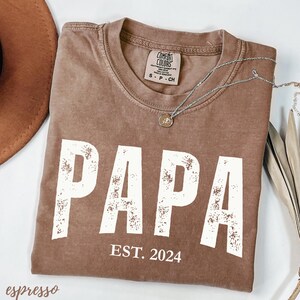 Personalized Grandpa Shirt, Custom Papa Shirts, Father’s Day Shirt, Dad Appreciation Papa Tshirt, Papa EST Shirt, Grandpa Birthday Gift