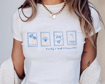 Custom Bachelorette Tshirt, Bachelorette Baby Tee, The Bride Bach Shirt, Bachelorette Weekend Baby Tee, Beach Bachelorette Croptop