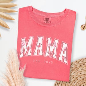 Flamingo Mom Shirt, Comfort Colors® Summer T-Shirt, Flamingo Lover Gift, Pink Flamingo Tee, Aesthetic Gift For Mom, Cute Mama Shirt