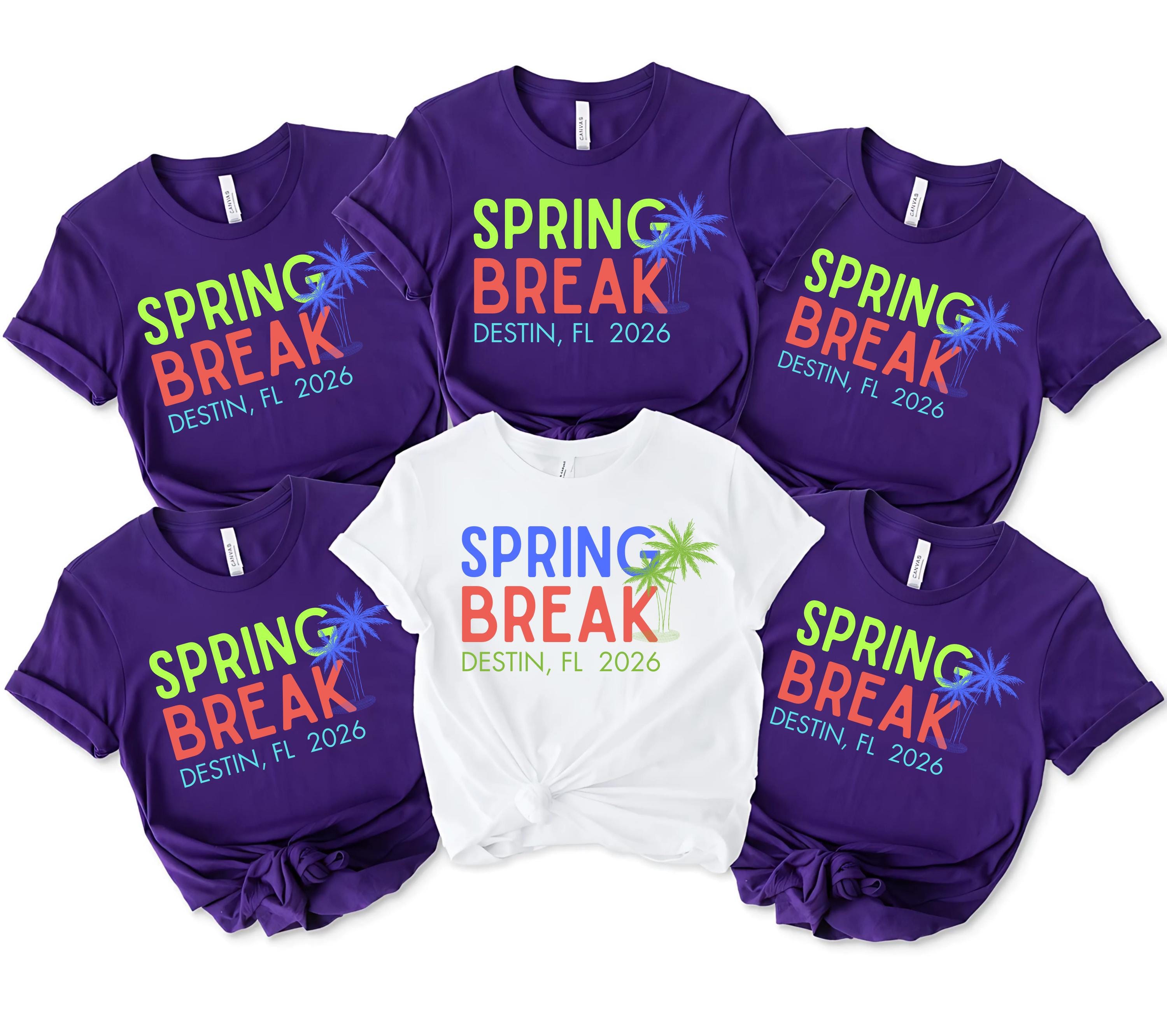 Spring Shrts Custom Spring Break Shirts, 2026 Spring Break, Family Vacation Shirts ...