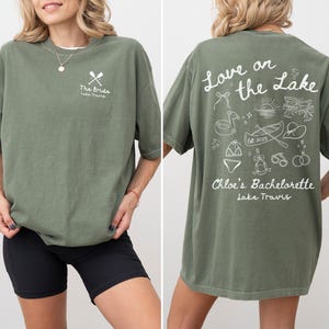 Lake Bachelorette Shirts, Custom Camp Bachelorette Party Shirts, Hiking Themed Girls Trip Tees, Boat Bachelorette Shirt, Camping Bach Gifts bild 3