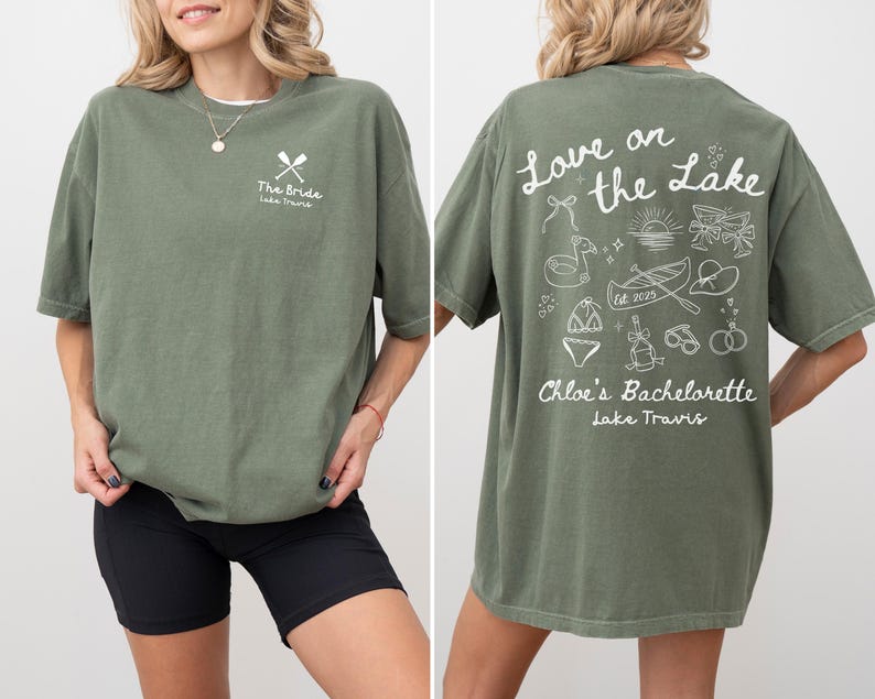 Lake Bachelorette Shirts, Custom Camp Bachelorette Party Shirts, Hiking Themed Girls Trip Tees, Boat Bachelorette Shirt, Camping Bach Gifts bild 3