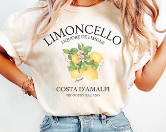 Camiseta Limoncello, Camiseta Italia, Camiseta Jersey, Camiseta Costa Amalfitana, Camiseta Limón, Camiseta Positano, Camiseta Per Favore, Camiseta Limones Italianos